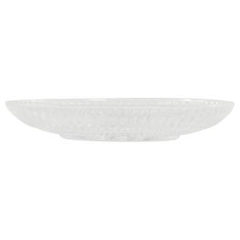 DKD Home Decor Plato Basicos de Cristal Transparente 14x14x2.3 cm - Pack de 4 Unidades - Apto Microondas y Lavavajillas