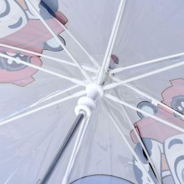 Cerdá Paraguas Manual Transparente de Burbuja Paw Patrol 45 cm Multicolor para Niños y Niñas de 3 a 12 Años