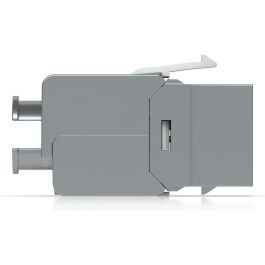 Ubiquiti UACC-Keystone-Jack-C6A Keystone Jack RJ-45 Cat6A LSA Hembra Plano Metálico 23/26 TIA Pack 12 Unidades