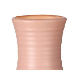 Jarrón Abombado Rayas Giftdecor 20 cm - Blanco, Gris, Rosa (24 Unidades)