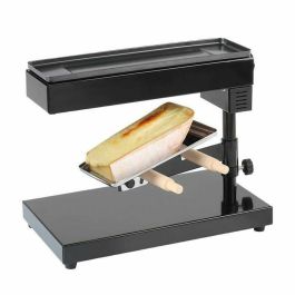 Livoo DOC159 Aparato de Raclette Tradicional Negro para 6-8 Personas con Soporte Giratorio y Basculante, Termostato Ajustable 240°C