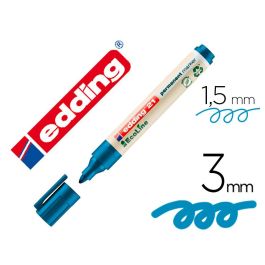 Rotulador Edding 21 Marcador Permanente Ecoline 90% Reciclado Color Azul Punta Redonda 1,5-3 mm Recargable 10 unidades Precio: 11.49999972. SKU: B173SX9GM3