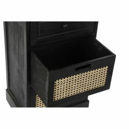 Cajonera Vintage DKD Home Decor Negro Natural 30 x 70.5 x 40 cm