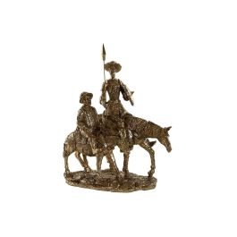 DKD Home Decor Figura Decorativa Tradicional de Quijote en Resina Color Dorado de la Colección Dulcinea - Medidas 15x36x29 cm