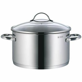 WMF Provence Plus - Set de Ollas y Cacerolas: Olla Baja 2.5L, Ollas Altas 1.9L, 3.3L, 5.7L y Cazo 1.7L, Plata
