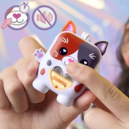 Hasbro HASG2209ES0 Nano-mals Purrnelope Gatito Tricolor Electrónico, Más de 70 Reacciones, Compañero Niños +5 Años