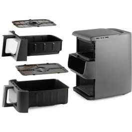 Domo Freidora sin aceite DO550FR Doble depósito 3,5 L + 6,5 L 10 programas 2500 W