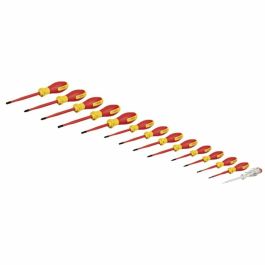 Bosch Professional BOS1716708969668 Juego de Destornilladores Combinados VDE con Comprobador de Fase Unipolar, 14 Piezas, L-BOXX