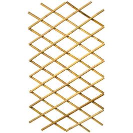 Nature Enrejado extensible de bambú natural Marrón 70x180cm. Celosía adaptable para facilitar el crecimiento de plantas trepadoras y decorar paredes.