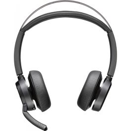 HP Poly Voyager Focus 2 USB-A Headset 213726-01 Auriculares Estéreo con Micrófono y Cancelación de Ruido para Oficina y Llamadas