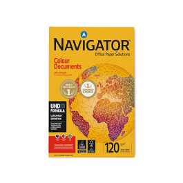 Navigator Papel DIN A3 120 gramos Paquete de 500 Hojas para Fotocopiadora, Impresión Inyección y Láser, Blanco