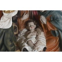 DKD Home Decor Nacimiento Navidad Tradicional Multicolor Resina Largo 9 x Ancho 17.5 x Alto 20.5 cm