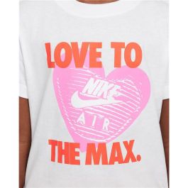 Camiseta de Manga Corta Infantil Nike Nkg Love To The Max Graphic Te Blanco 7-8 Años