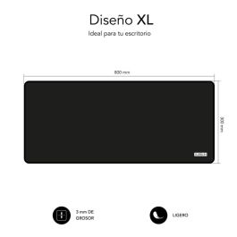 SUBBLIM Harmony Pack Mousepad XL + Wireless Mouse Black