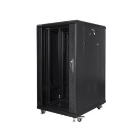 Lanberg FF01-6822-12B Armario Rack 19 Pulgadas 22U 600x800 mm, 800 kg, Negro, IP20, con Rieles y Patas Ajustables Lanberg FF01-6822-12B Armario Rack 19 Pulgadas 22U 600x800 mm, 800 kg, Negro, IP20, con Rieles y Patas Ajustables