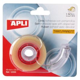 Cinta Adhesiva Apli Transparente Rollo 33X19 Con Mini Portarrollos (Set de 8) Precio: 24.50000014. SKU: B1ELDYVB93