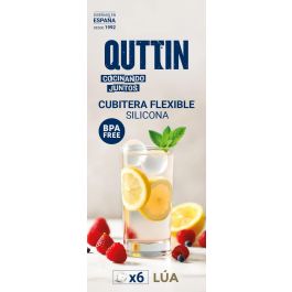 Inde Cubitera Flexible de Silicona Roja para 6 Cubitos de Hielo, 18 x 12.5 x 4.75 cm (24 Unidades)