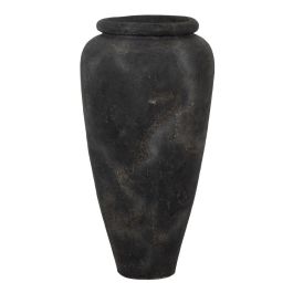 Jarrón Gris Fibra de Cemento Decoración 62 X 62 X 120 cm