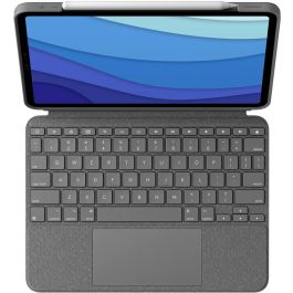 Logitech 920-010142 Combo Touch Teclado QWERTZ con Trackpad y Retroiluminación para iPad Pro 11" 1ª, 2ª, 3ª Gen. Oxford Gray