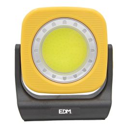Edm Foco de trabajo led recargable 10W 1000lm, luz ajustable, power bank, 2 baterías, IP42 Edm Foco de trabajo led recargable 10W 1000lm, luz ajustable, power bank, 2 baterías, IP42
