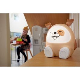 Bigben Interactive BIG1720484467997 Altavoz Luminoso Perro Bluetooth 5.0, 15W, Luz Nocturna Ajustable, Temporizador, Batería USB-C