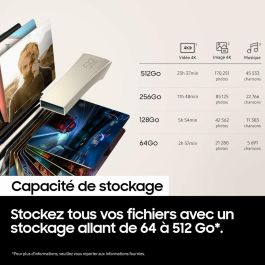 Memoria USB Samsung MUF-512BE3/APC 512 GB Champán Plateado