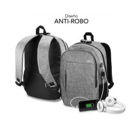 SUBBLIM Mochila Portatil Urban Lock Backpack 16" Grey SUBBLIM Mochila Portatil Urban Lock Backpack 16" Grey