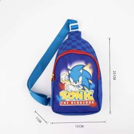 Mochila infantil bandolera sonic 13.0 x 23.0 x 7.0 cm