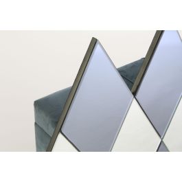 DKD Home Decor Espejo Moderno Negro Cristal Madera Rombos 120 x 2 x 80 cm