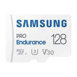 Samsung MB-MJ128KA/EU Tarjeta de Memoria microSDXC Pro Endurance 128GB U3 V30 100/40MB/s para Vigilancia 4K Ultra Resistente con Adaptador Samsung MB-MJ128KA/EU Tarjeta de Memoria microSDXC Pro Endurance 128GB U3 V30 100/40MB/s para Vigilancia 4K Ultra Resistente con Adaptador