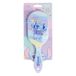 Cerdá Cepillo de Pelo Rectangular Infantil con Diseño de Stitch - Ideal para Niños +3 Años - Color Lila (10x20x0.1cm)