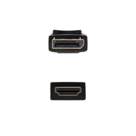 Nano Cable 10.15.4300 Cable Conversor DisplayPort Macho a HDMI Macho, Negro, 50cm, Soporta 4K x 2K