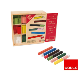 Diset Juego Didáctico Regletas 10 x 10 Caja Individual con 300 Piezas para Matemáticas y Creatividad