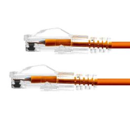 ProXtend Cable Ethernet CAT6A U/UTP Cobre Ultra Delgado 3.6mm LSZH Conector 50µ Oro 5m Naranja Compatible PoE++ AWG28