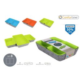 Confortime Set de 3 Organizadores de Fieltro 28x19x6 cm (6 Unidades) Precio: 16.68999948. SKU: S2212285