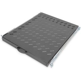 Digitus 1HE 30x483x570mm Baldas extraíbles para armario rack 19", capacidad 25 kg, color negro