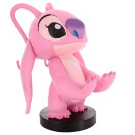 Cable Guy Soporte Figura Angel Stitch Disney 21cm, para Mandos PlayStation 5 DualSense, Xbox Series S/X y Smartphones, Compatible iPhone