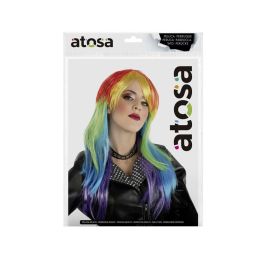 Peluca Larga Ondulada Multicolor 145 gr