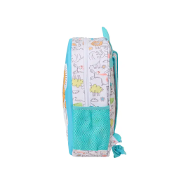 Mochila Infantil Safta Azul Blanco 27 x 33 x 10 cm 3D