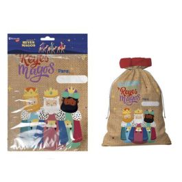 Bismark Saco de Regalos Reyes Magos Grande 332929, Saco Navideño Personalizable con Diseño Impreso y Tacto Peluche, Medida Blíster 25.5x43x4 cm Precio: 14.49999991. SKU: B1E38DQE6P