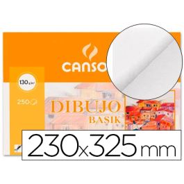 Canson Papel Dibujo Básik 23x32.5 cm 130 gr Blanco Natural Ligeramente Satinado FSC Precio: 37.50000056. SKU: B1KFS5DXGM