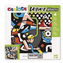 Juego Educativo Carioca Velvet Artworks +3 Años (Terciopelo Para Colorear) Van Orton Street Set De 4 Laminas Precio: 3.50000002. SKU: B14ZMNEDGT