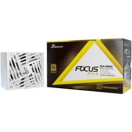 Seasonic FOCUS-GX-850-V4-WHITE Fuente de Alimentación ATX 3.1, 850W, 80+ Gold, Blanca