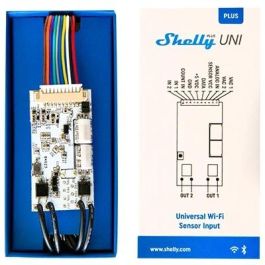 Shelly Plus Uni Módulo Universal WLAN con Medición 2 Canales Wi-Fi 2.4 GHz Bluetooth 4.2