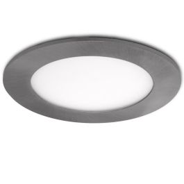 Placa LED Circular 9W 900Lm Níquel Satinado 230V AC Blanco Frío [HO-PLCIR9WHPNS-9W-CW]