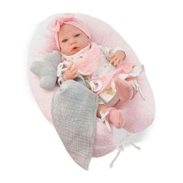 Reborn vestido blanco lazo rosa mecanismo pulsador lloro ref: 8402-24 50 cm Precio: 130.5000004. SKU: B15R5GC9P5