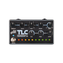 Aguilar TLC DLX Compressor EQ Pedal para Bajo, Compresor Estudio, EQ Graves y Agudos, Medición LED