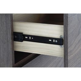 Aparador DKD Home Decor Marrón Transparente Cristal Nogal Madera MDF 160 x 45 x 80 cm