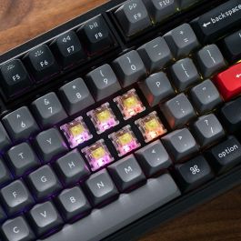 Keychron AAAQF02380 Teclado mecánico para juegos Q3 Pro SE ANSI, interruptor banana, retroiluminación RGB