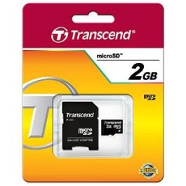 Transcend TS2GUSD Tarjeta MicroSD de 2GB con Velocidades de Lectura/Escritura de 20/13 MB/s